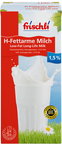 • H-Fettarme Milch 1,5 %