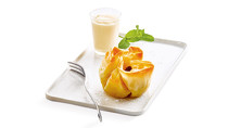 * Birnenstrudel-Muffins mit Vanilla-Shooter