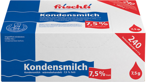 Kondensmilch 7,5 %<br><small>240 x 7,5 g</small>