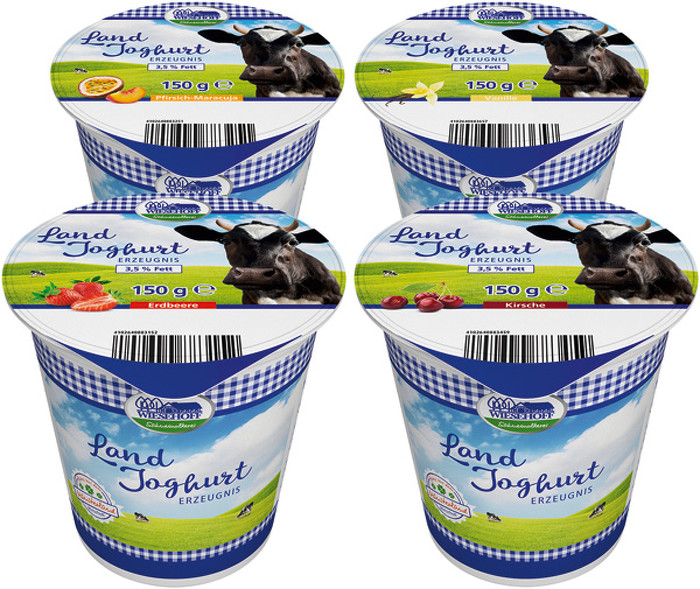 GELÖSCHT 2023-09-20 LMM Land-Joghurt 4-fach sortiert 3,5%, 150 g
