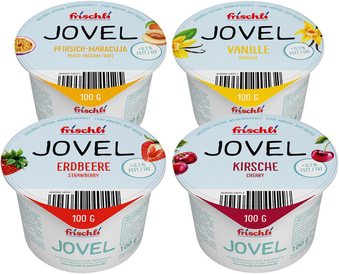 JOVEL yoghurt dessert <0.1 % 100 g<br><div style='color:lightblue'>mixed tray</div> JOVEL yoghurt dessert <0.1 % 100 g<br><div style='color:lightblue'>mixed tray</div>
