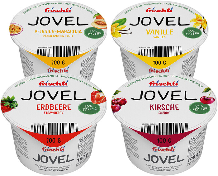 • JOVEL 3,5 % 100 g, 4-fach sortiert