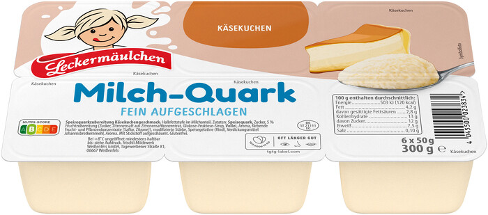 Leckermäulchen Käsekuchen 6 x 50 g Leckermäulchen Käsekuchen 6 x 50 g