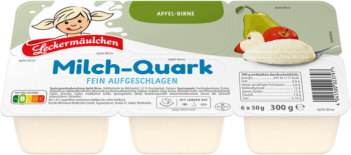 Leckermäulchen Apfel-Birne<br>6 x 50 g Leckermäulchen Apfel-Birne<br>6 x 50 g