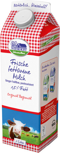 • Frische Fettarme Milch 1,5 % 1 L • Frische Fettarme Milch 1,5 % 1 L